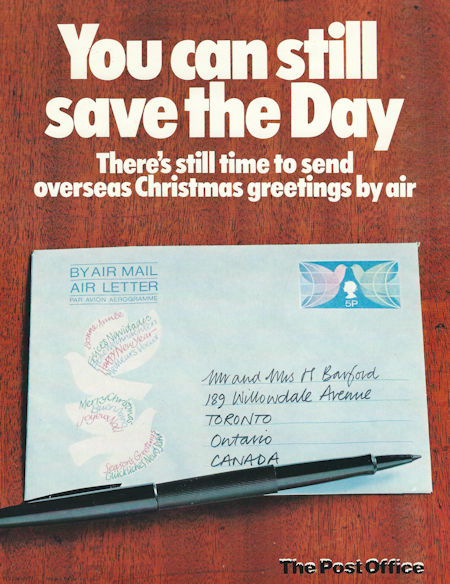Christmas 1971 Airletter (1971)