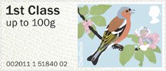 Post & Go - Birds of Britain II 1st Stamp (2011) Chaffinch