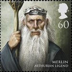 Magical Realms 60p Stamp (2011) Merlin