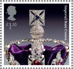 The Crown Jewels £1.10 Stamp (2011) Imperial State Crown