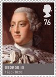 The House of Hanover 76p Stamp (2011) George III  (1760 - 1820)
