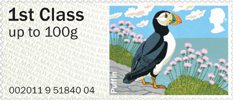Post & Go - Birds of Britain IV 1st Stamp (2011) Puffin