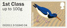 Post & Go - Birds of Britain IV 1st Stamp (2011) Oystercatcher