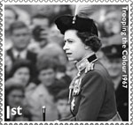 The Queens Diamond Jubilee 1st Stamp (2012) Trooping The Colour 1967