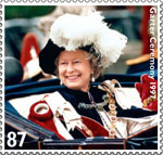 The Queens Diamond Jubilee 87p Stamp (2012) Garter Ceremony 1997