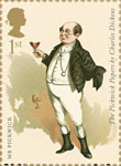 Charles Dickens 1st Stamp (2012) Mr Pickwick