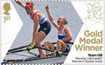 Team GB Gold Medal Winners 1st Stamp (2012) Rowing: Lightweight  Women's Double Sculls - Team GB Gold Medal Winners