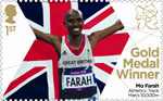 Team GB Gold Medal Winners 1st Stamp (2012) Athletics: Track Men's 10,000m - Team GB Gold Medal Winners