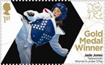 Team GB Gold Medal Winners 1st Stamp (2012) Taekwondo: Women's Under 57kg - Team GB Gold Medal Winners