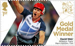 Paralympics Team GB Gold Medal Winners  1st Stamp (2012) Athletics: Track Men's 5000m, T54 - Paralympics Team GB Gold Medal Winners 