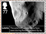 Space Science 77p Stamp (2012) Lutetia