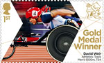 Paralympics Team GB Gold Medal Winners  1st Stamp (2012) Athletics: Track Men's 1500m, T54 - Paralympics Team GB Gold Medal Winners 