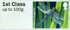 Post & Go: Ponds - Freshwater Life 1 1st Stamp (2013) Emperor Dragonfly