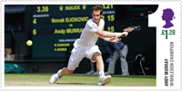 Andy Murray - Gentlemen's Singles Champion Wimbledon 2013 1st Stamp (2013) Andy Murray Wimbledon Champion
