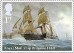 Merchant Navy 1st Stamp (2013) Royal Mail Ship Britannia 1840
