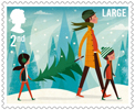 Christmas 2014 2nd Large Stamp (2014) Collecting the Christmas Tree