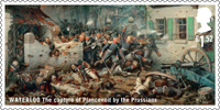 The Battle of Waterloo £1.52 Stamp (2015) Waterloo - The capture of Plancenoit by the Prussians