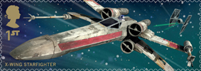 Star Wars 1st Stamp (2015) X-Wing Starfighter