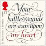 The Great War - 1916 1st Stamp (2016) 'To My Brother', Vera Brittain