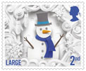 Christmas 2016 2nd Large Stamp (2016) Snowman