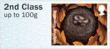 Post & Go : Hibernating Animals 1st Stamp (2016) Hedgehog