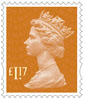 New Machin Definitives £1.17 Stamp (2017) Sunset Red