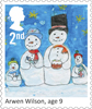 Christmas 2017 2nd Stamp (2017) Arwen Wilson - Snowmen