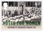 Votes For Women £1.57 Stamp (2018) Suffragette Prisoner's Pageant, 1911