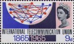 I.T.U. Centenary 9d Stamp (1965) Telecommunications Network