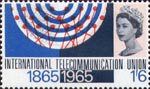 I.T.U. Centenary 1s6d Stamp (1965) Radio Waves and Switchboard