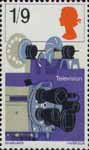British Discovery 1s9d Stamp (1967) Television Equipment