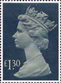 Definitive £1.30 Stamp (1983) drab and deep greenish