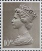 Definitive 10d Stamp (1968) Drab