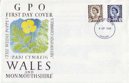 1968 Definitive First Day Cover from Collect GB Stamps