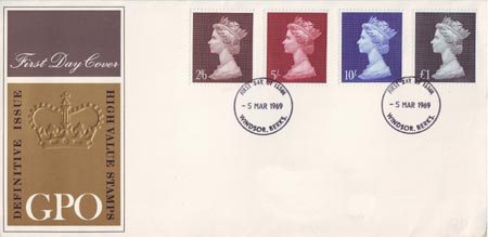 1969 Definitive First Day Cover from Collect GB Stamps