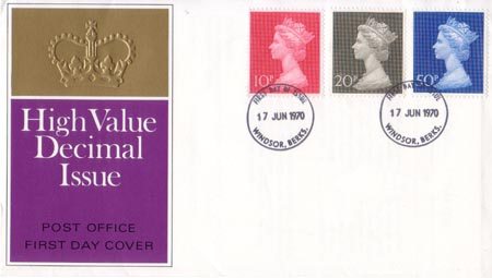 1970 Definitive First Day Cover from Collect GB Stamps