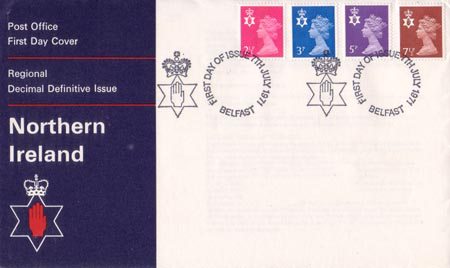 1971 Definitive First Day Cover from Collect GB Stamps
