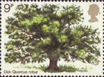 British Trees (1st Issue) - The Oak 9p Stamp (1973) Oak Tree
