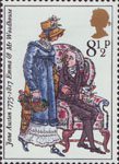 Jane Austen 8.5p Stamp (1975) Emma and Mr Woodhouse (Emma)