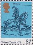 William Caxton 8.5p Stamp (1976) The Canterbury Tales