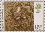 Christmas 8.5p Stamp (1976) Angel with Crown