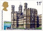 British Architecture (Historic Buildings) 11p Stamp (1978) Caernarvon Castle