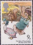 The Year of the Child 9p Stamp (1979) The Tale of Peter Rabbit (Beatrix Potter)