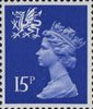 Regional Definitive - Wales 15p Stamp (1980) Ultramarine
