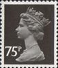 Definitive 75p Stamp (1980) Charcoal