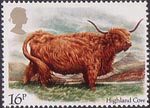 Cattle 16p Stamp (1984) Highland Cow