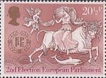 CEPT 25th Anniversary The Second European Election 20.5p Stamp (1984) Abduction of Europa