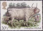 Cattle 20.5p Stamp (1984) Chillingham Wild Bull