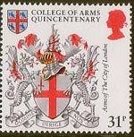 Heraldry 31p Stamp (1984) Arms of City of London