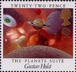 Europa. British Composers 22p Stamp (1985) 'The Planets' by Holst